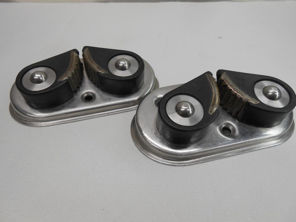 Schootklemmen, Touwklemmen, 12 - 14 mm lijn, schuine voet, Ophalen of Verzenden, Gebruikt, Overige typen