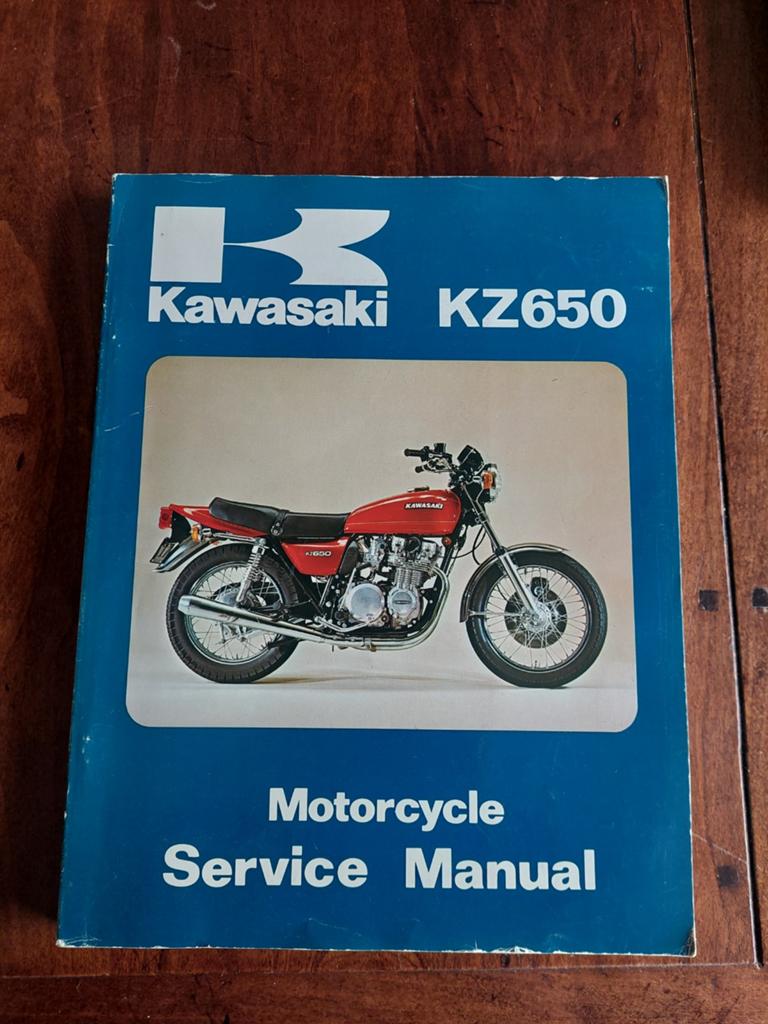 Kawasaki KZ650 Motorfiets Service Manual (1977-1979), Verzenden