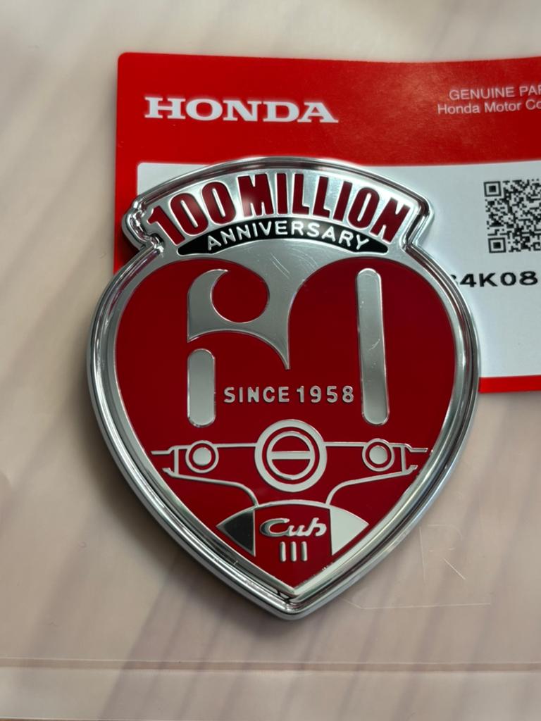 Honda Cub Anniversary embleem (ss50 benly c50), Verzenden, Zo goed als nieuw, Overige merken