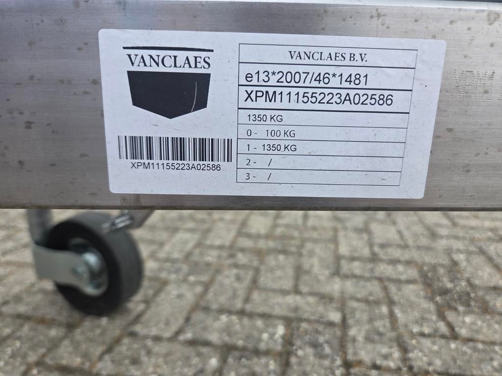 VancLaes Excelleron 1350 Boottrailer - Zo goed als nieuw, Watersport en Boten, Ophalen of Verzenden