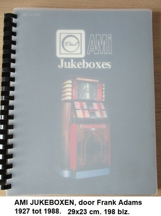 AMI JUKEBOXEN, boekwerk alle boxen tussen 1927 en 1988, Verzamelen, Ophalen of Verzenden, Zo goed als nieuw, 1950 tot 1960, Ami