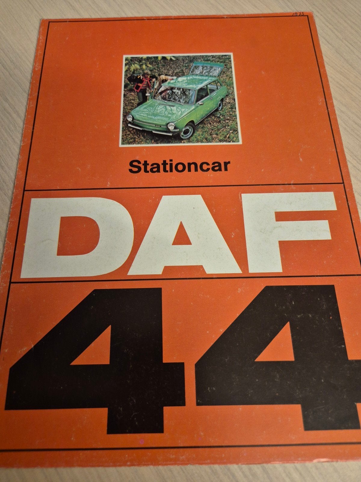 1972 Nederlands Daf 44 folder óók de Daf 44 stationcar izgst, Ophalen of Verzenden