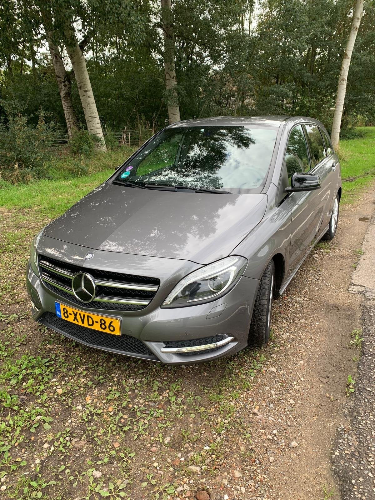 Mercedes-Benz B-Klasse 1.6 B180 5DRS BE Dct7 2014 Grijs, Auto's, 4 cilinders, 122 pk, 1200 kg, Grijs