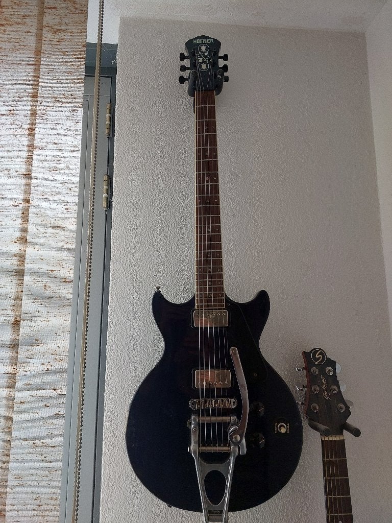 Höfner jaren ’60 met Bigsby vibrato, Ophalen of Verzenden, Gebruikt, Solid body, Overige merken