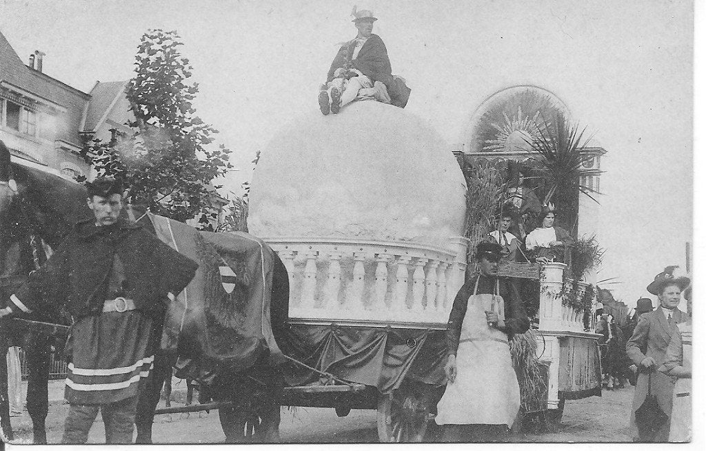 Historisch-allegorische optocht Groningen 1913, Verzamelen, Ophalen of Verzenden, Voor 1920, Ongelopen, Groningen