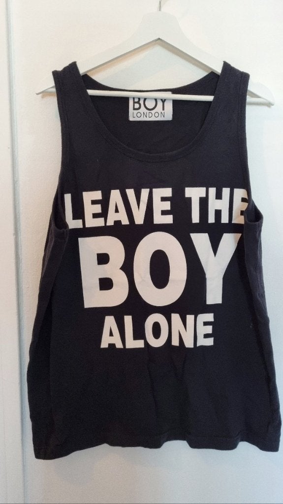 BOY LONDON - Leave The Boy Alone - Top - Onesize - Unisex, Boy London, Zwart, Ophalen of Verzenden, Zo goed als nieuw