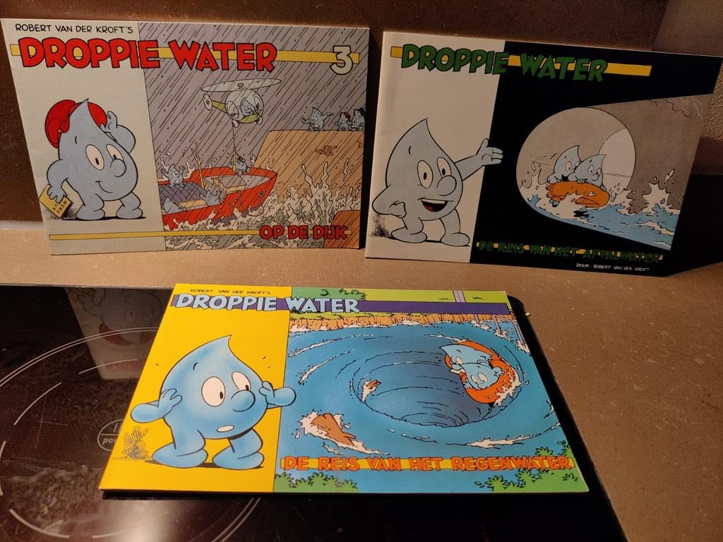 3 oblong boekjes Droppie Water - 1998, Eén stripboek, Ophalen of Verzenden