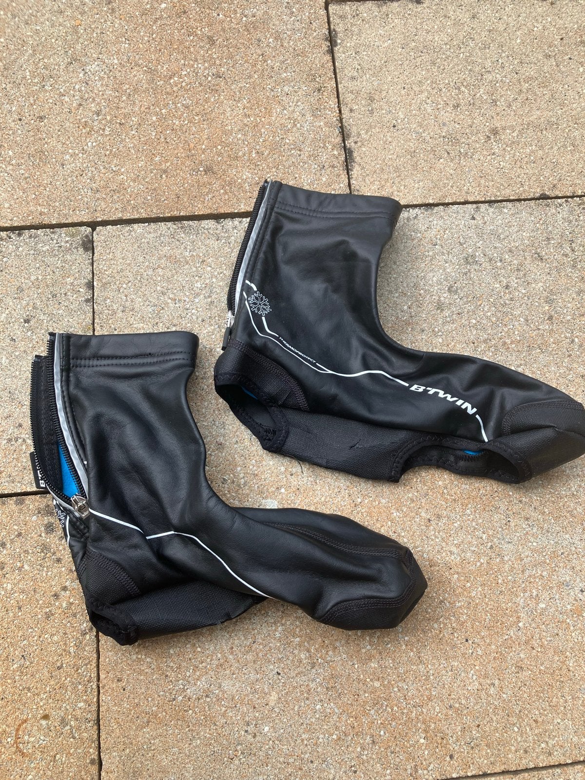 B'TWIN fietsoverschoenen - Maat M, Fietsen en Brommers, Fietsaccessoires | Fietskleding, Gebruikt, Heren, Schoenen, L, Ophalen of Verzenden