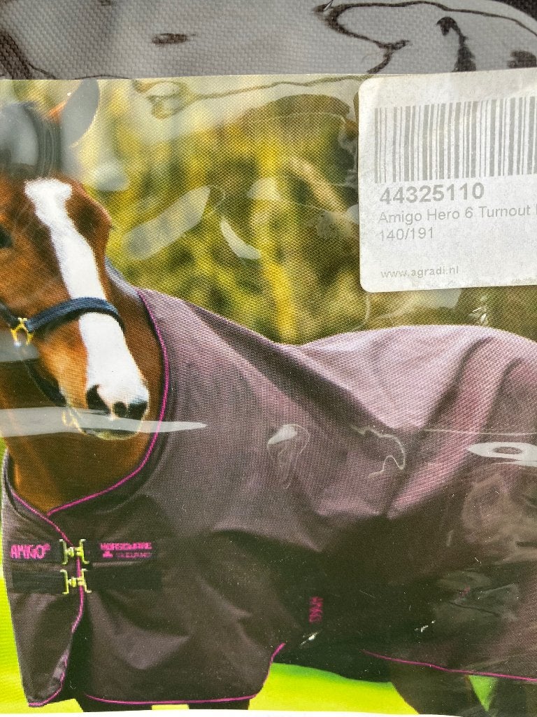 Horseware Amigo Hero 6 turnout 6.3 of 140/190 cm 50 gram, Dieren en Toebehoren, Nieuw, Ophalen of Verzenden, 50 g, Overige maten