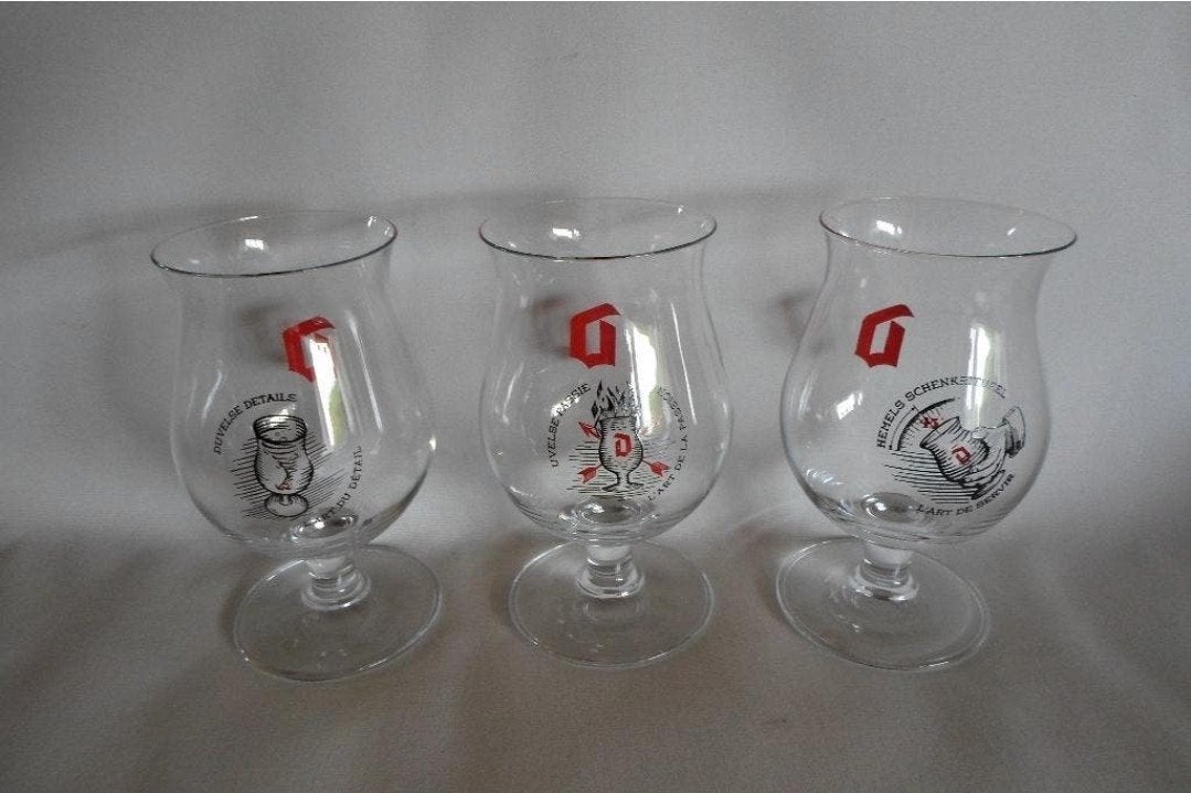 Duvel glazen L'Art 3 stk.
Du, Verzamelen, Biermerken, Ophalen of Verzenden, Zo goed als nieuw