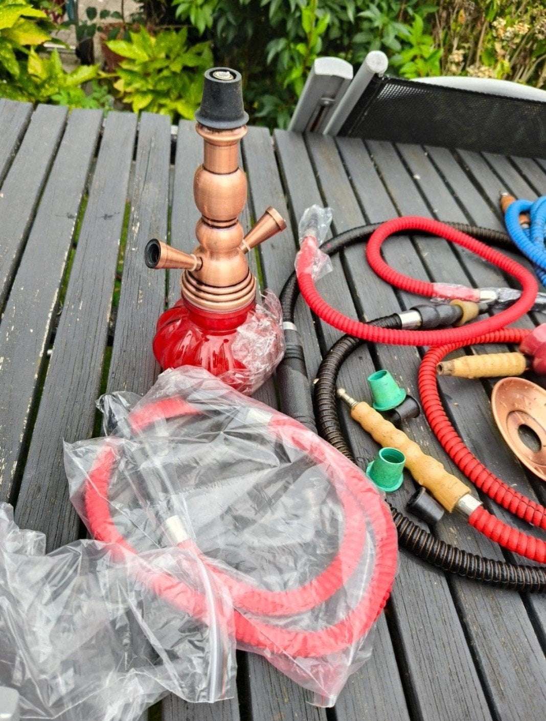 een uitgebreide waterpijp set , shisha, Ophalen of Verzenden, (Water)pijp