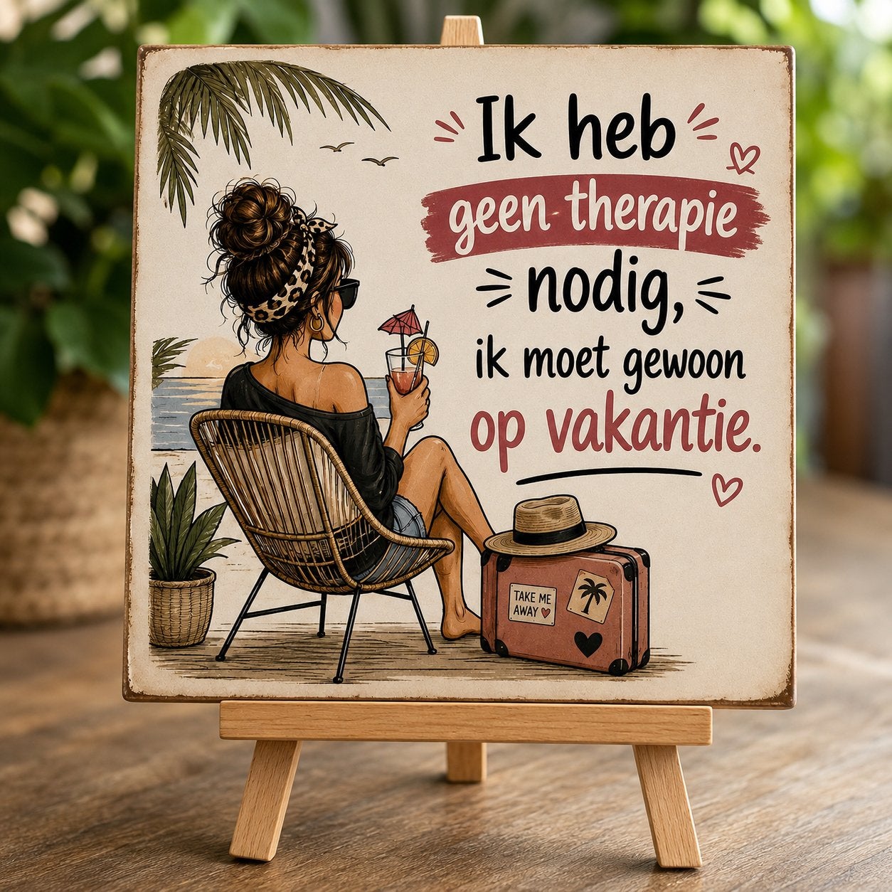 Tegeltje”Ik heb geen therapie nodig…”, Verzenden, Nieuw