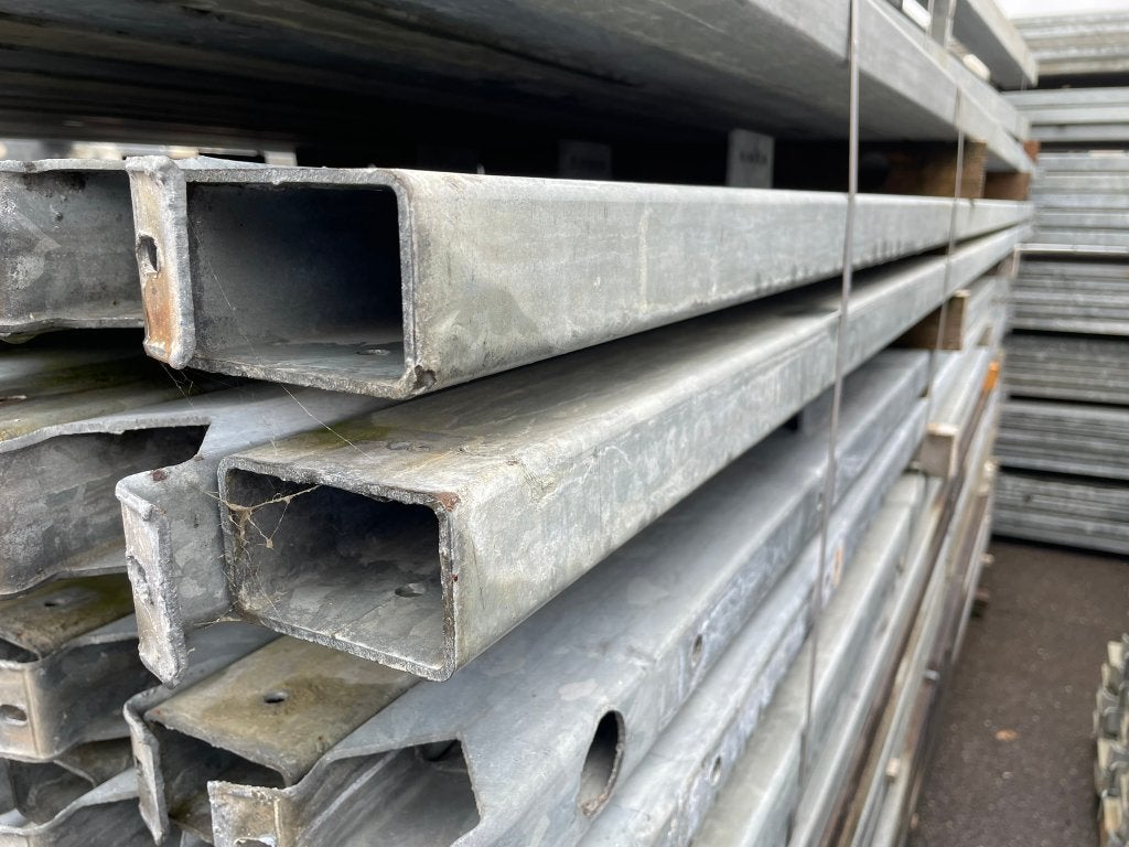 Kokerprofielen 80x50x3mm | Lengte: 3500 mm, Doe-het-zelf en Verbouw, Metalen, Ophalen, Gebruikt, IJzer