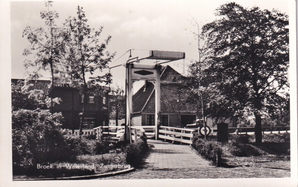 Broek in Waterland Zuiderbrug, Verzenden, 1960 tot 1980, Ongelopen, Noord-Holland