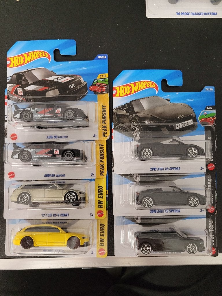 hot wheels audi RS6, quattro,R8 spyder nieuw, Ophalen of Verzenden, Nieuw, Auto