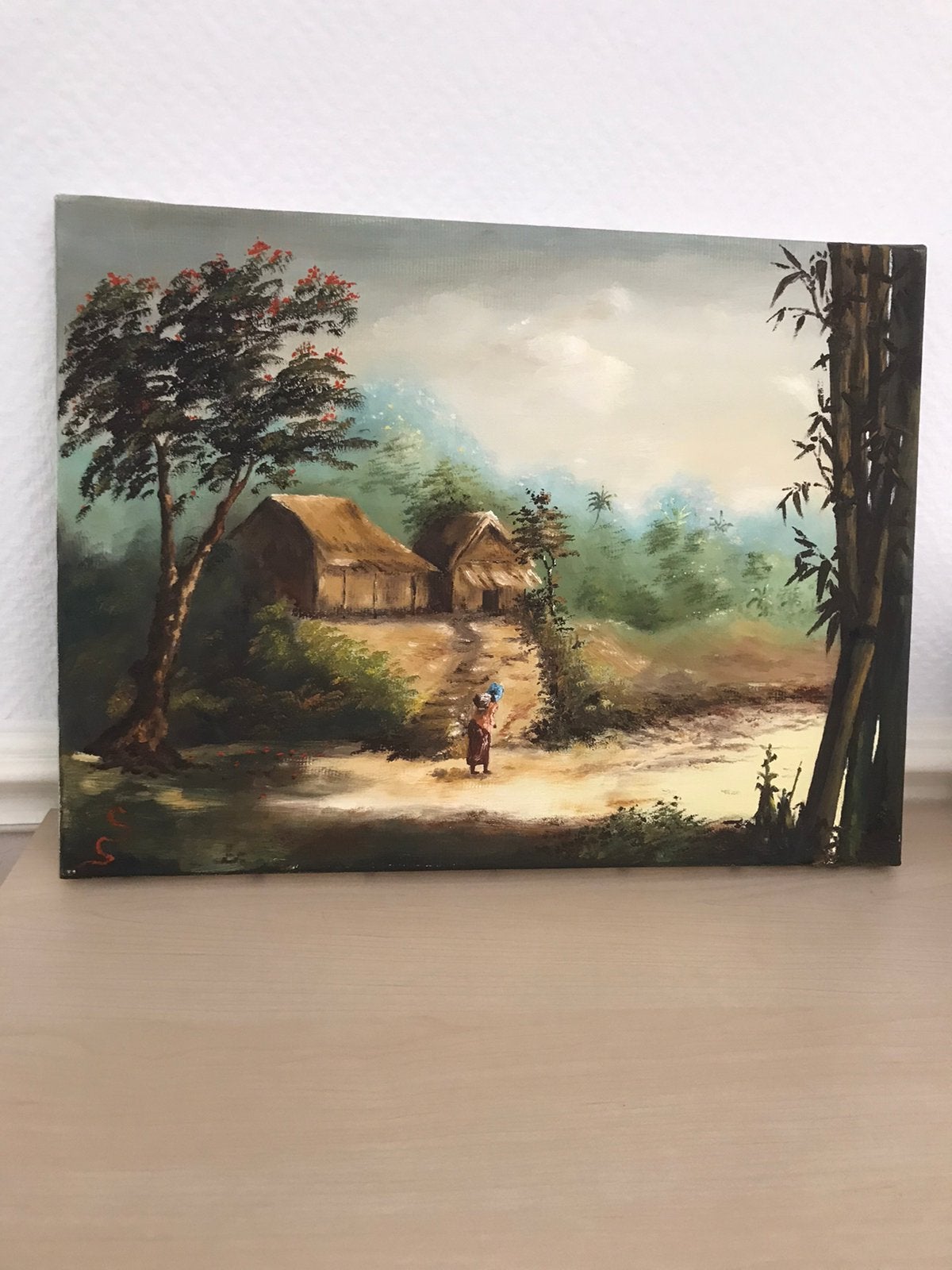 Indisch schilderij, Ophalen, Minder dan 50 cm, Schilderij