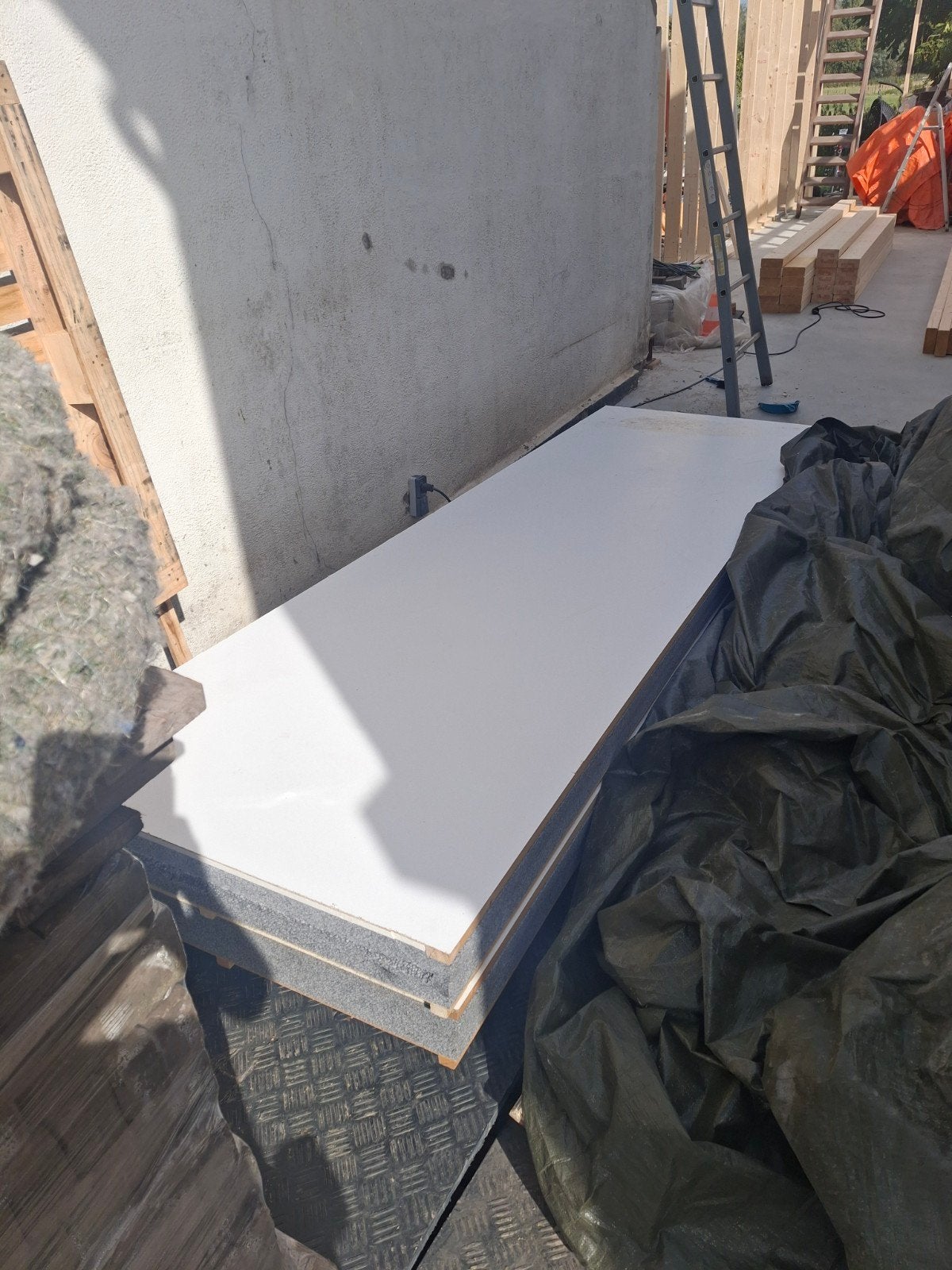 unidek rc3.5 dakplaten  3meter lang 2 stuks 14,5 dik, 12 cm of meer, Nieuw, 15 m² of meer, Piepschuim (Tempex)