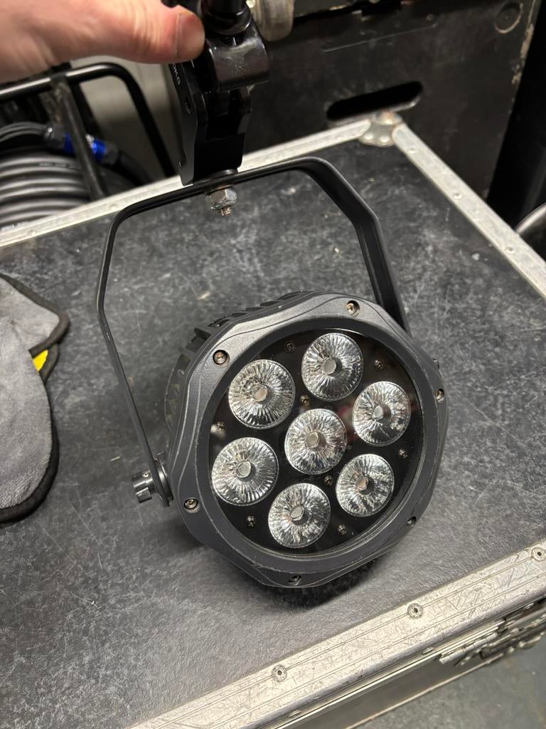 Led Par Ip65 7x10w RGBW, Muziek en Instrumenten, Licht en Laser, Ophalen, Zo goed als nieuw, Licht