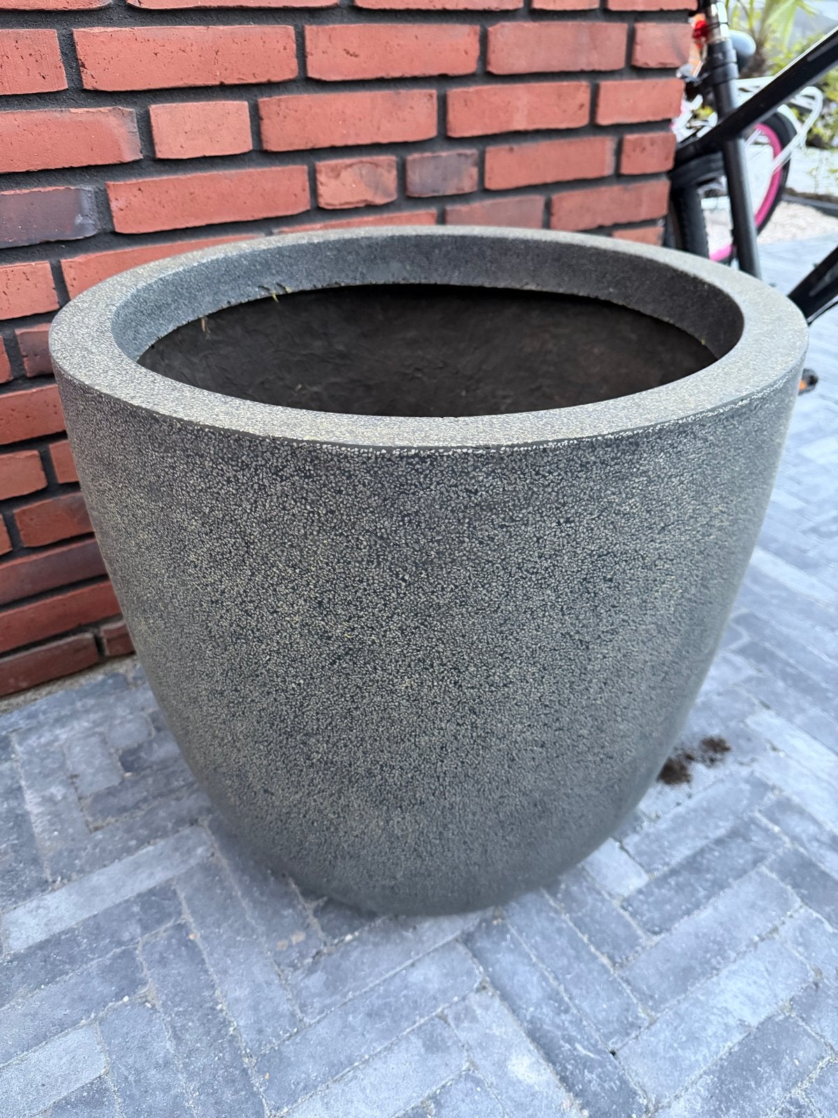 Grote ronde plantenbak - 51 cm hoog, 54 cm diameter, Ophalen, Overige materialen, Gebruikt, Rond