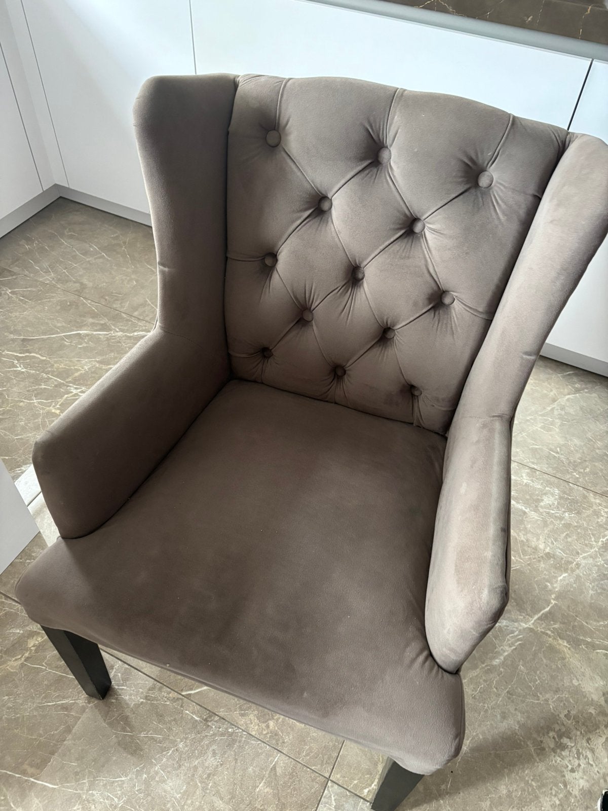 4 eetkamer stoelen, Ophalen, Gebruikt, 50 tot 75 cm