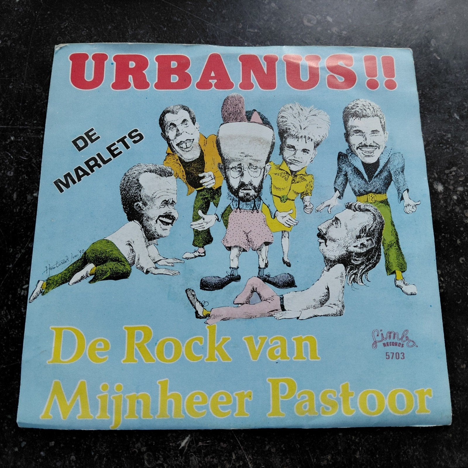 Urbanus!! De Marlets - De Rock van Mijnheer Pastoor Vinyl, Cd's en Dvd's, Gebruikt, 7 inch, Ophalen of Verzenden, EP