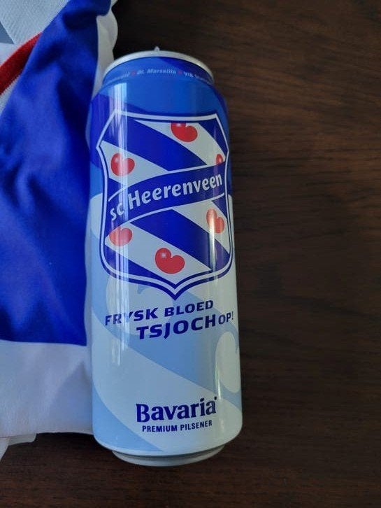 Bavaria SC Heerenveen bierblik, Verzamelen, Ophalen of Verzenden