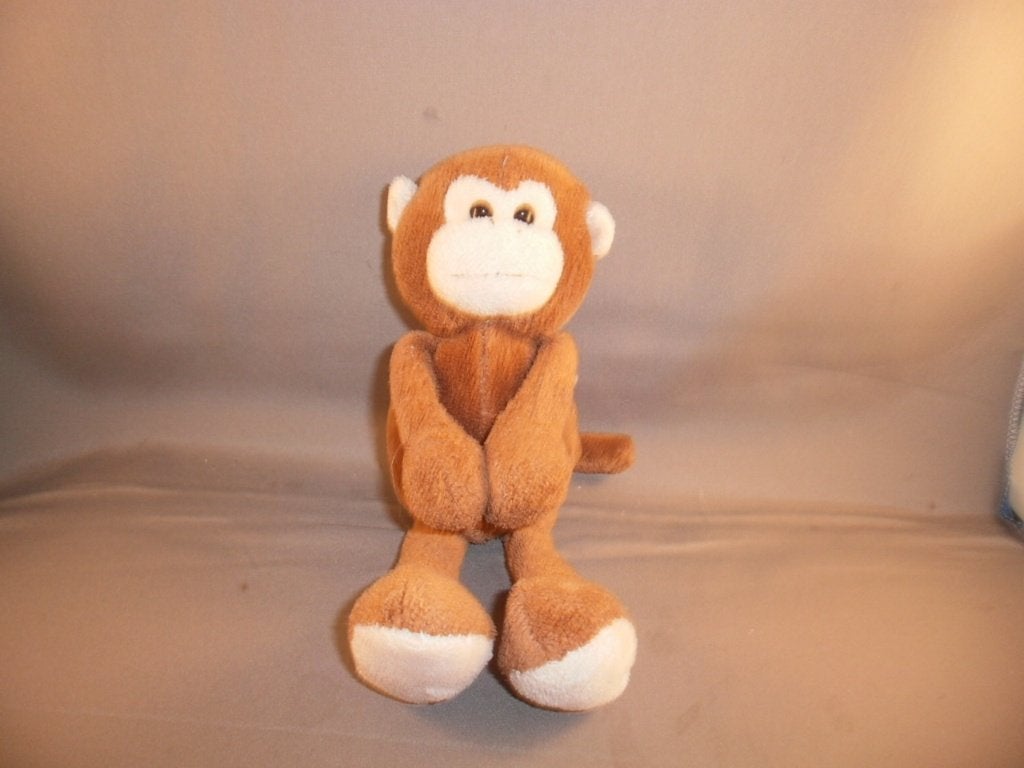 HEMA aap bruin crème magneet in handjes 20 cm velours, Hema, Overige karakters, Ophalen of Verzenden, Zo goed als nieuw