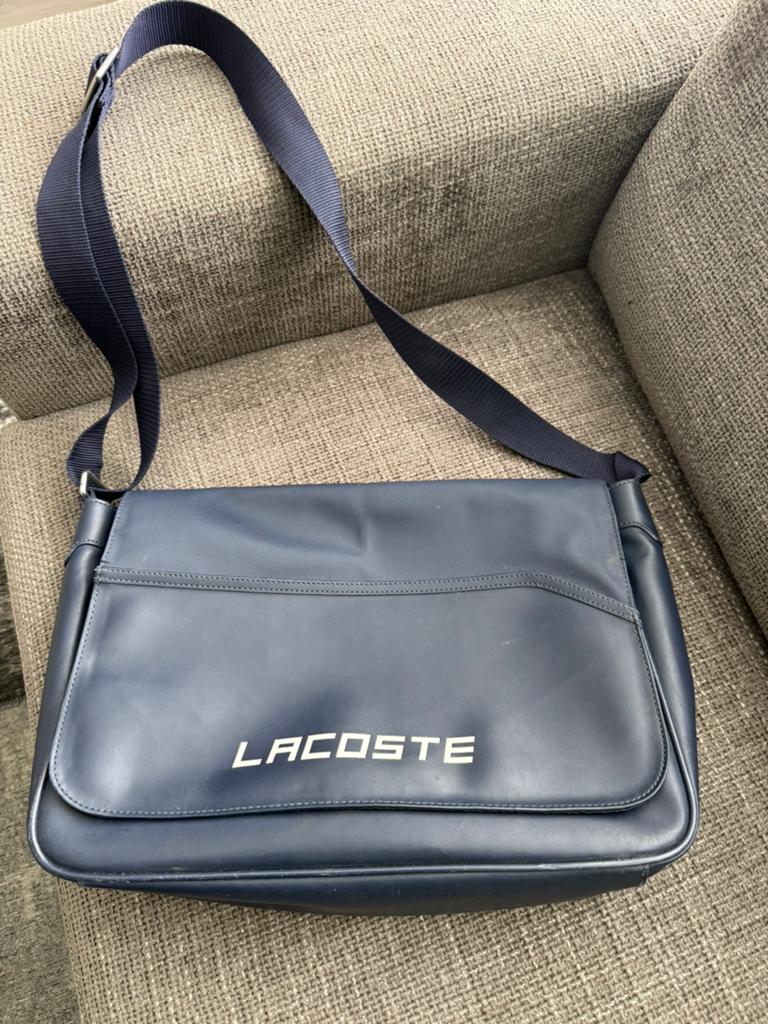 Lacoste Schoudertas - Donkerblauw, Ophalen of Verzenden, Gebruikt, Blauw, Overige merken