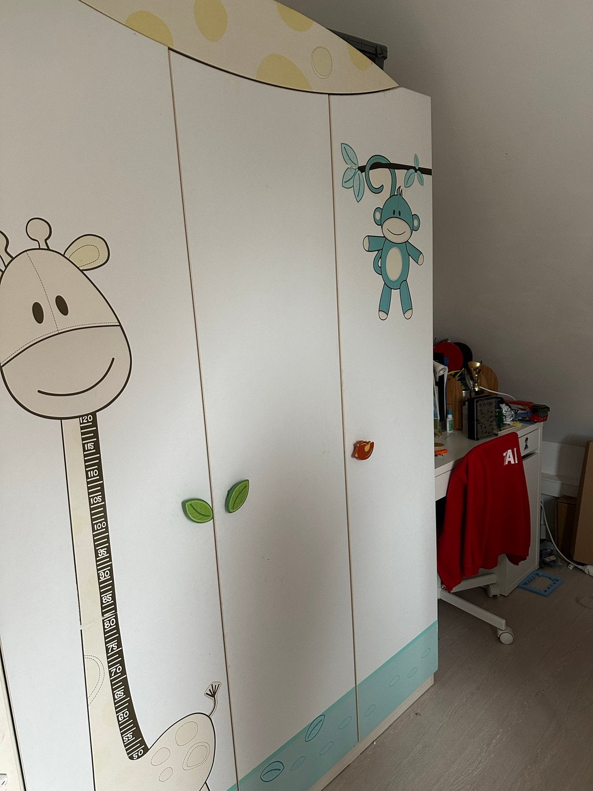 Complete Babykamer 'Baby Safari' - Ledikant, Kast & Plank, Ophalen, Gebruikt, Jongetje of Meisje