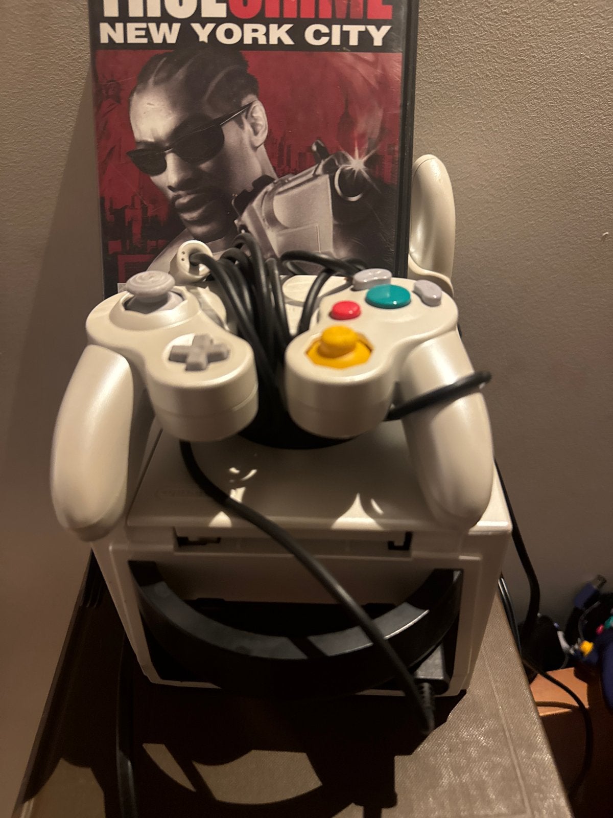 Nintendo GameCube met 4 controllers en 3 spellen, Spelcomputers en Games, Ophalen, Wit, Met 3 controllers of meer, Gebruikt