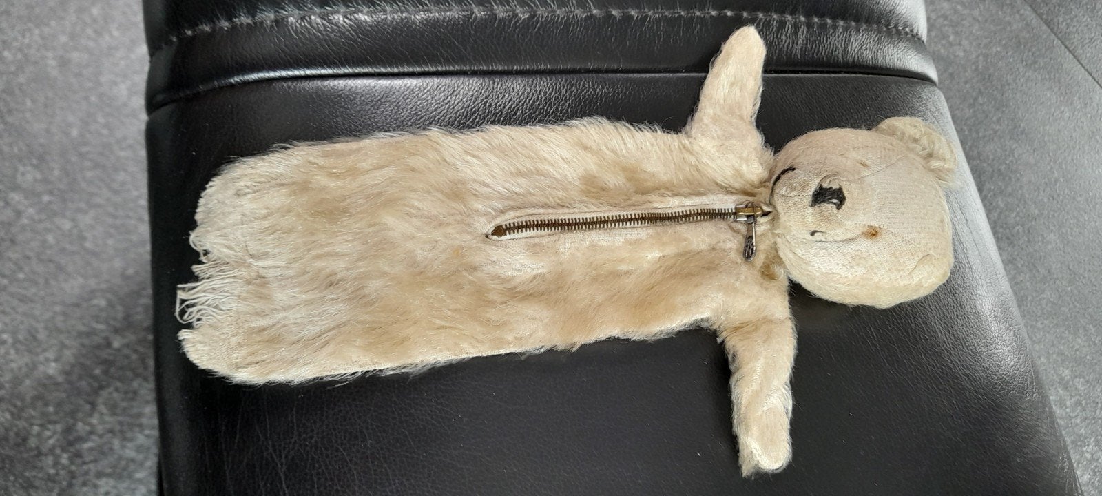 vintage Steiff teddybeertje met kruikenzak.Zonder kruikje., Ophalen of Verzenden