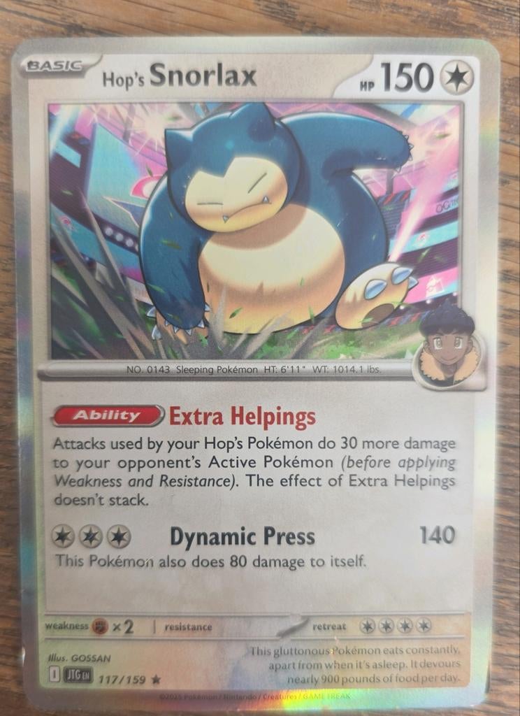 Hop's Snorlax, Ophalen of Verzenden