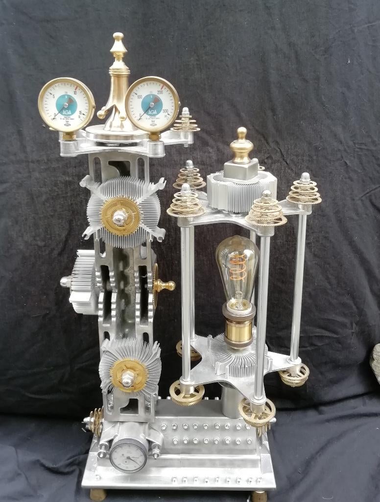 Te koop geweldige steampunk kunst lampen, Ophalen