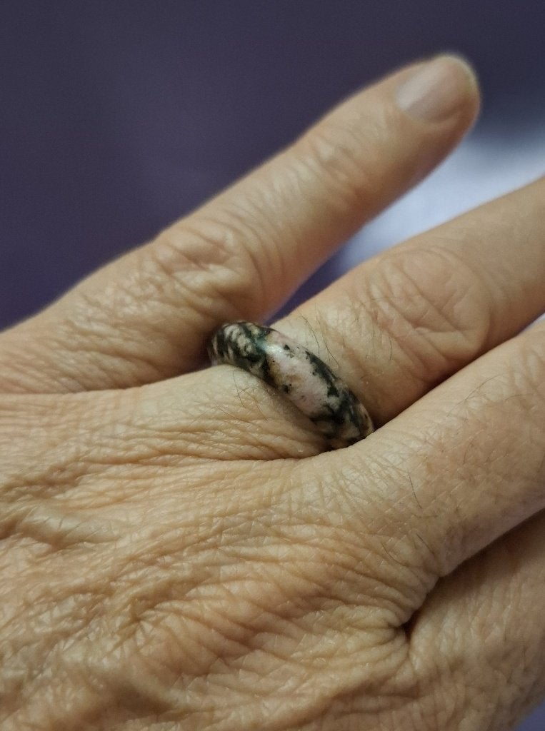 Bandring Rhodoniet Ø 19,0 mm, Sieraden, Tassen en Uiterlijk, Ringen, Overige kleuren, Verzenden, Nieuw, Dame of Heer