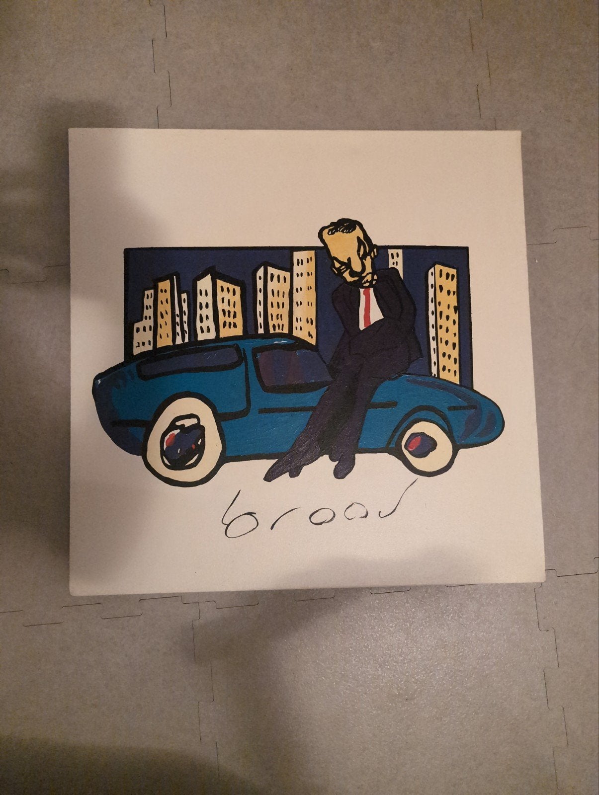 Herman Brood schilderij, Ophalen
