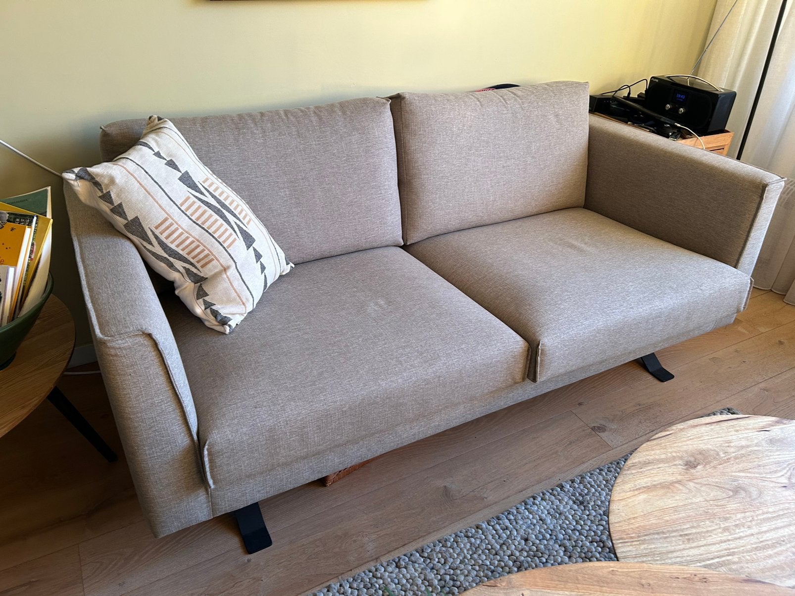 2 1/2 zitbank, Gebruikt, Driepersoons, 75 tot 100 cm, Ophalen of Verzenden