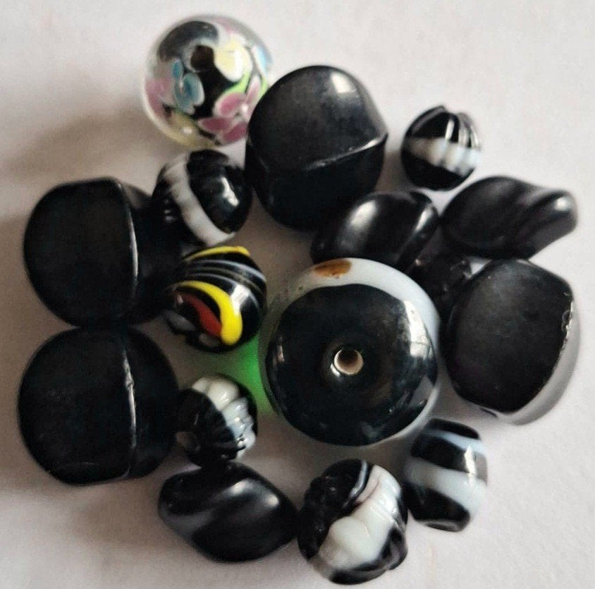 Lampwork glas kralen 8-15 mm, Verzenden, Nieuw, Kraal