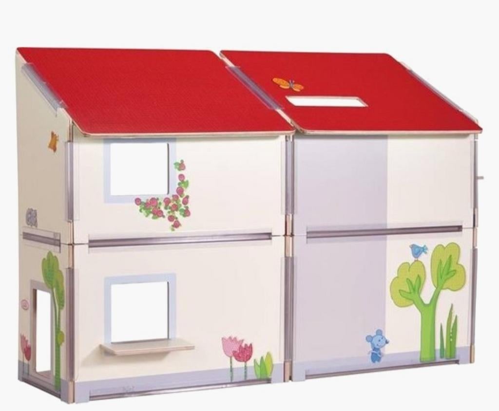 Haba poppenhuis met poppen en accessoires, Ophalen, Poppenhuis