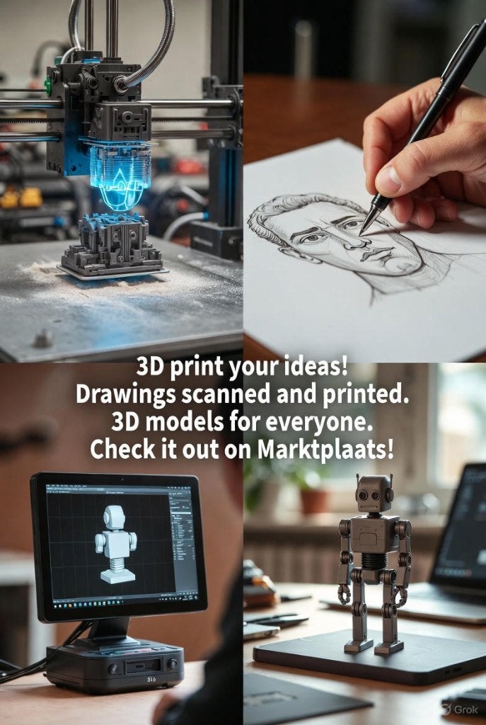 Ideeën tot Leven met Onze 3D Print, Teken & Scan Service!, Ophalen