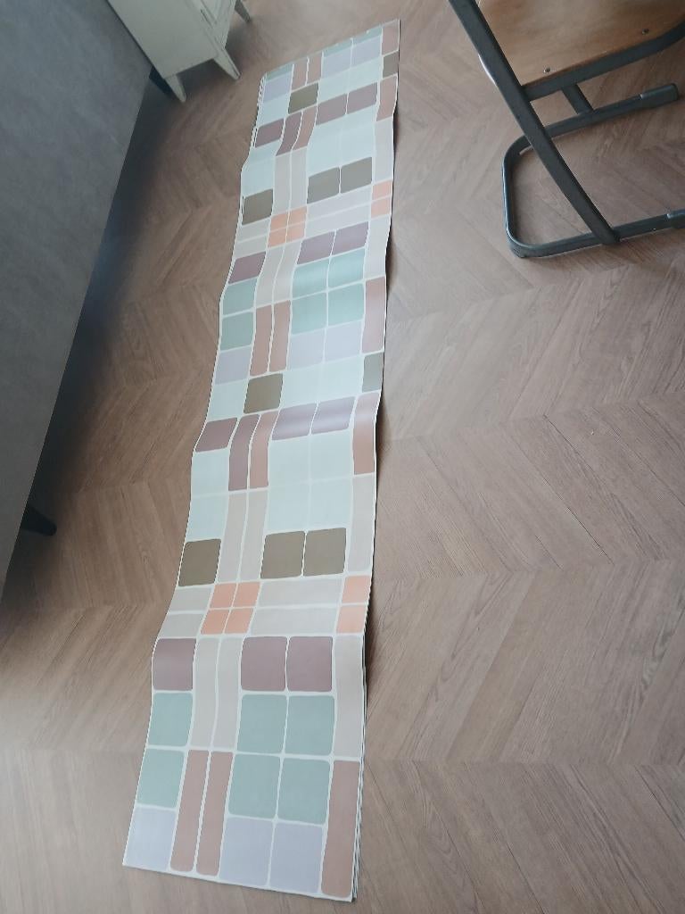 Bibelotte behang Patchwork Blush, Huis en Inrichting, Stoffering | Behang, Blauw, Wit, Beige, Groen, Oranje, Paars, Roze, minder dan 10 m²