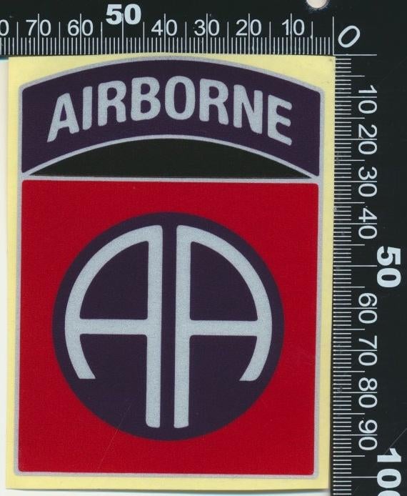Sticker: Airborne, Ophalen of Verzenden, Zo goed als nieuw, Bedrijf of Vereniging