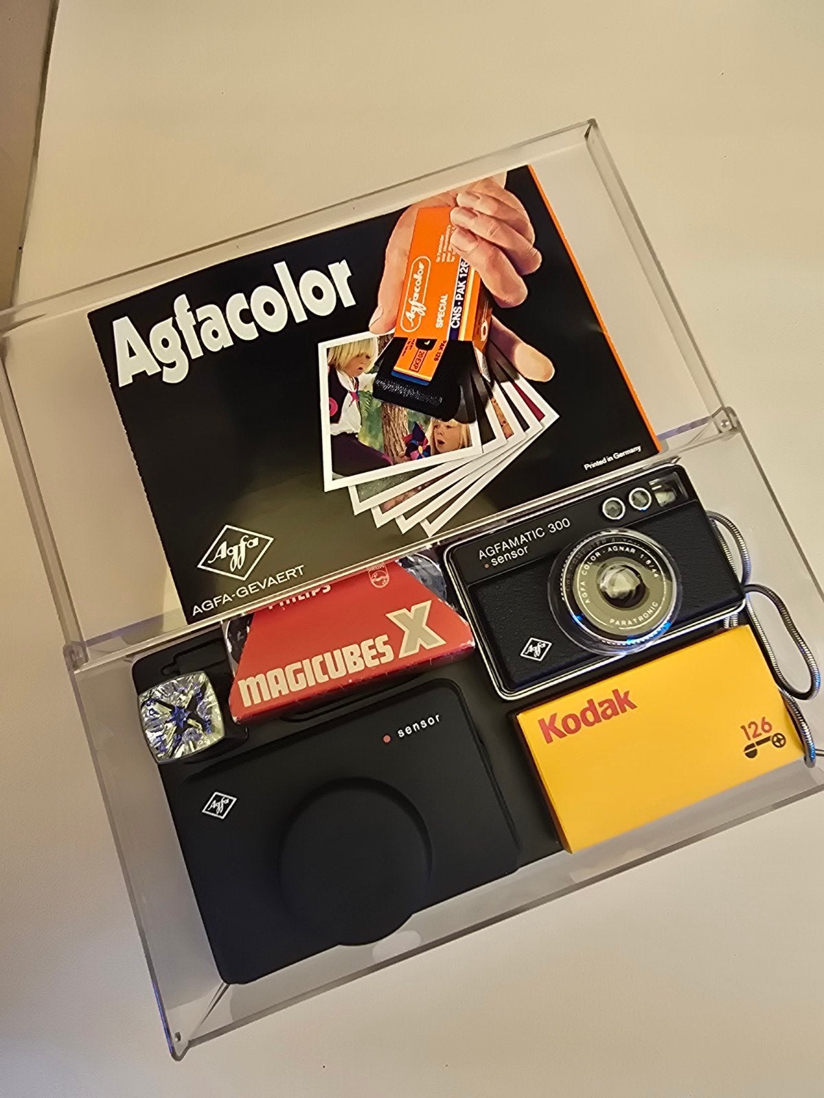 Agfamatic 300 Sensor Camera Set met Accessoires, Ophalen of Verzenden, Zo goed als nieuw, Compact, Overige Merken