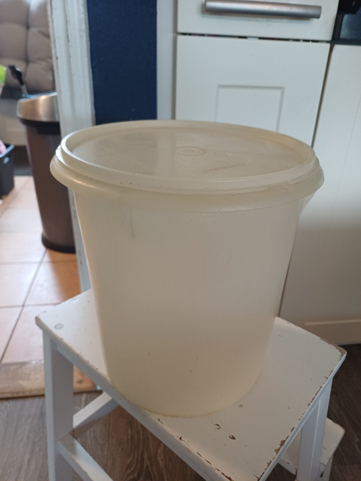 Tupperware Wasemmer, Gebruikt, Ophalen of Verzenden, Met deksel, Emmer