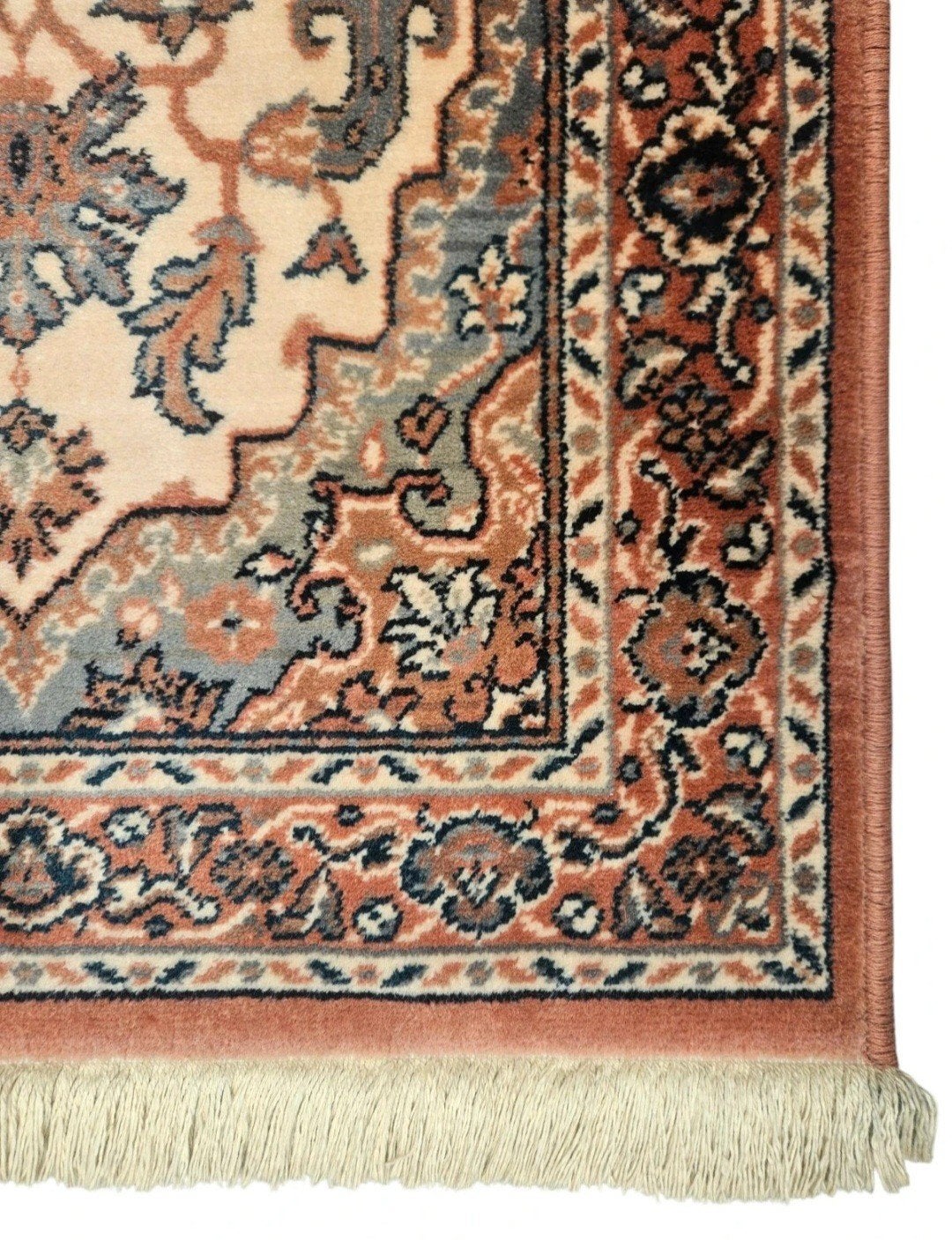 Vintage oosters wol Royal Khabir vloerkleed Pink 64x134cm, 100 tot 150 cm, Www.hypepopup.nl, Zo goed als nieuw, Klassiek Perzisch vintage oosters hype