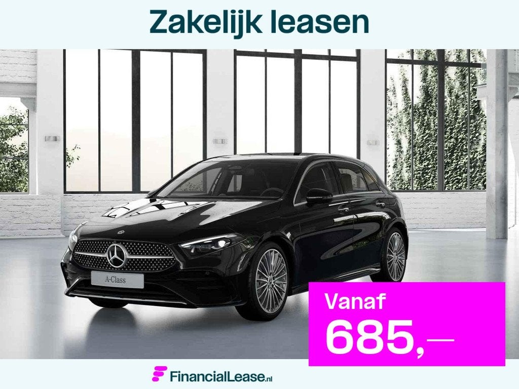 Mercedes-Benz A-Klasse Hatchback 180 Business Solution AMG, 136 pk, 4 cilinders, Zwart, Bedrijf