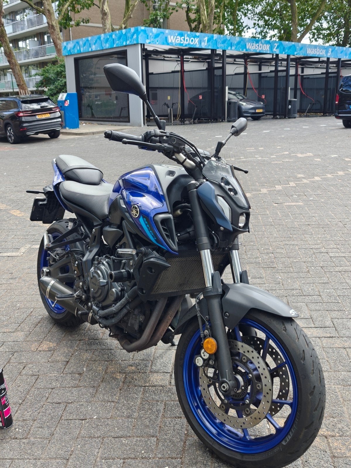 Yamaha MT-07 Icon Blue (2022) A2 - Sportuitlaat, 700 cc, 2 cilinders, Occasion, Particulier