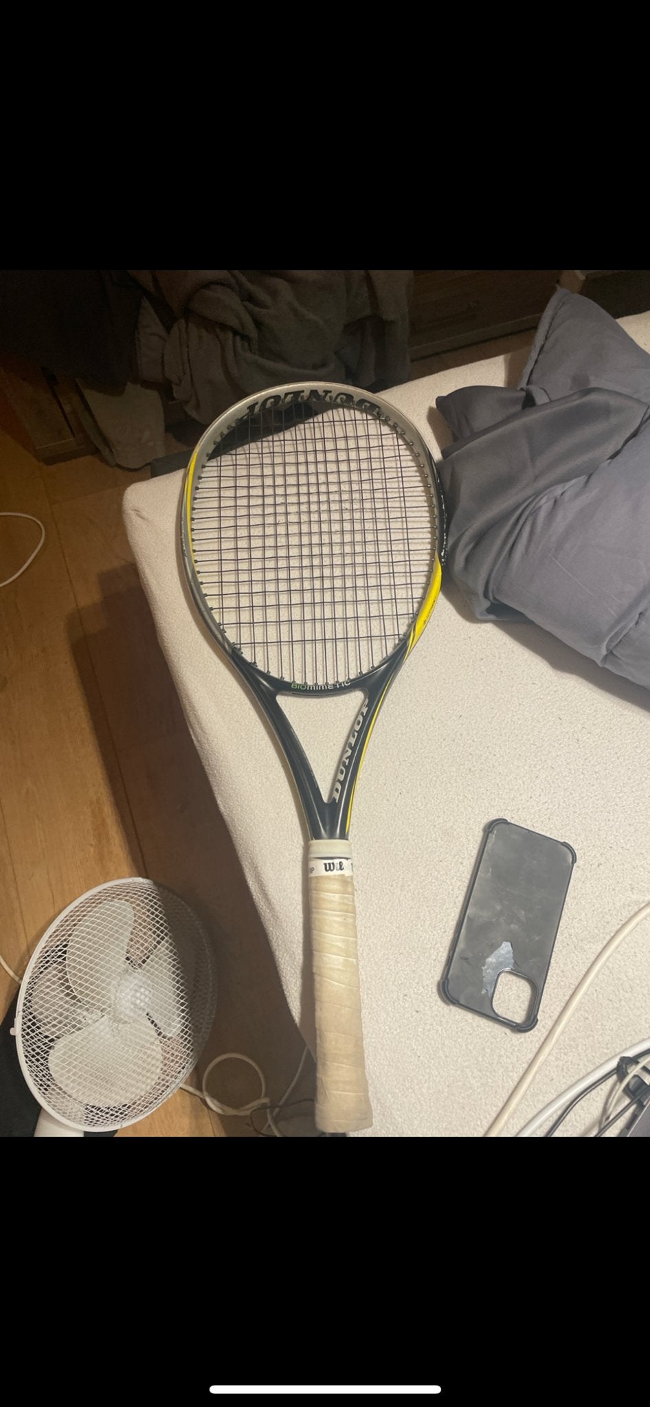 Dunlop tennisracket - Gebruikt, Sport en Fitness, Tennis, Ophalen of Verzenden, Zo goed als nieuw, Racket, Dunlop
