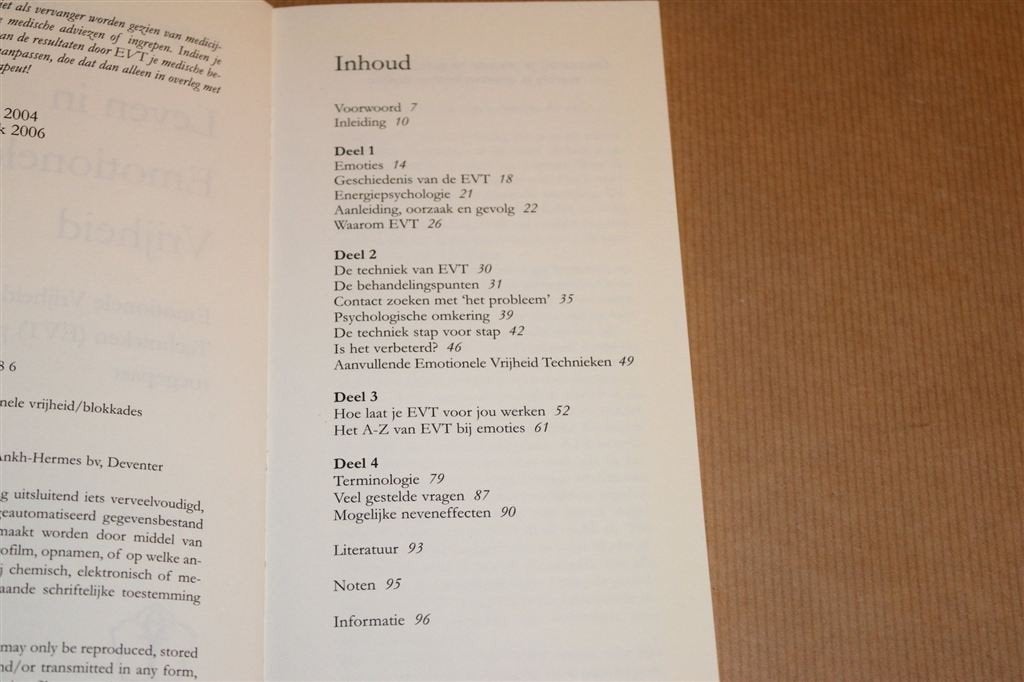 Leven in Emotionele Vrijheid — EVT [Ankertje 292], Boeken, Ophalen of Verzenden, Gelezen