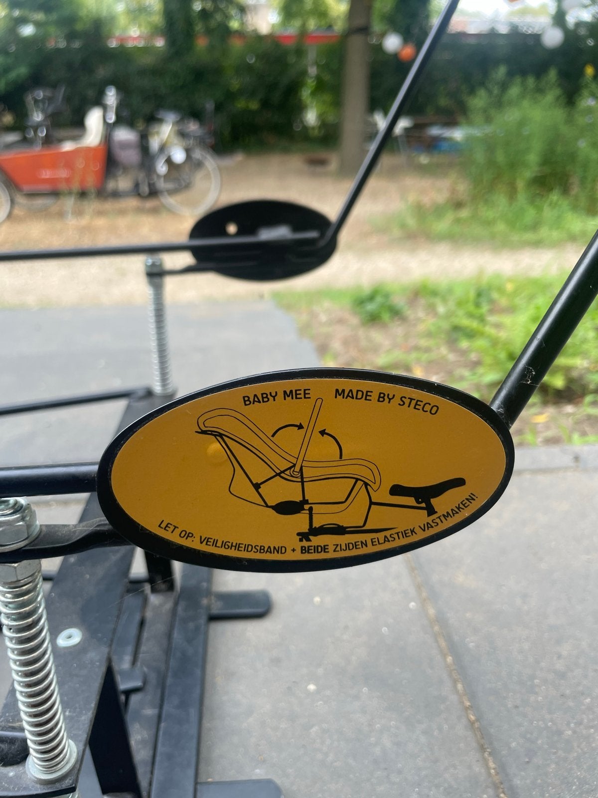 Steco Baby Mee maxicosi drager, Fietsen en Brommers, Ophalen, Gebruikt, 9 t/m 18 kg, Achterzitje