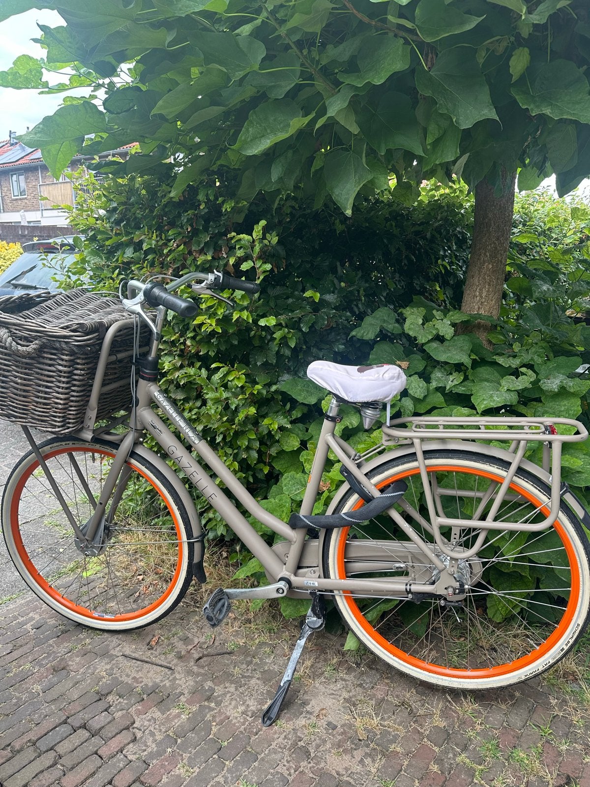 Gazelle HeavyDutyNL transportfiets met mand, Ophalen, Terugtraprem, Versnellingen, Gazelle